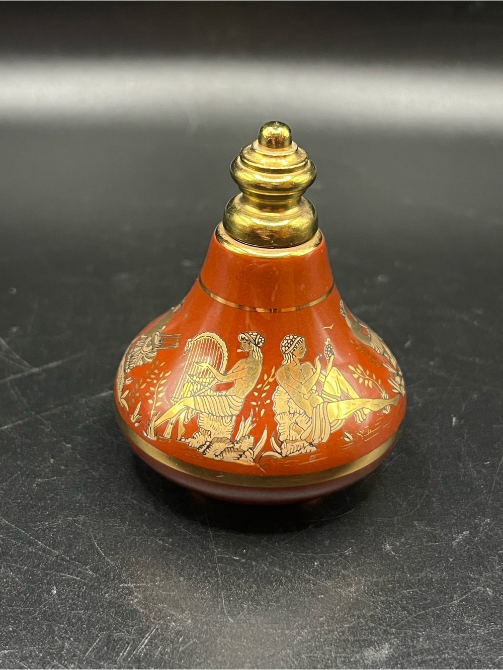 Small vintage perfume oil bottle